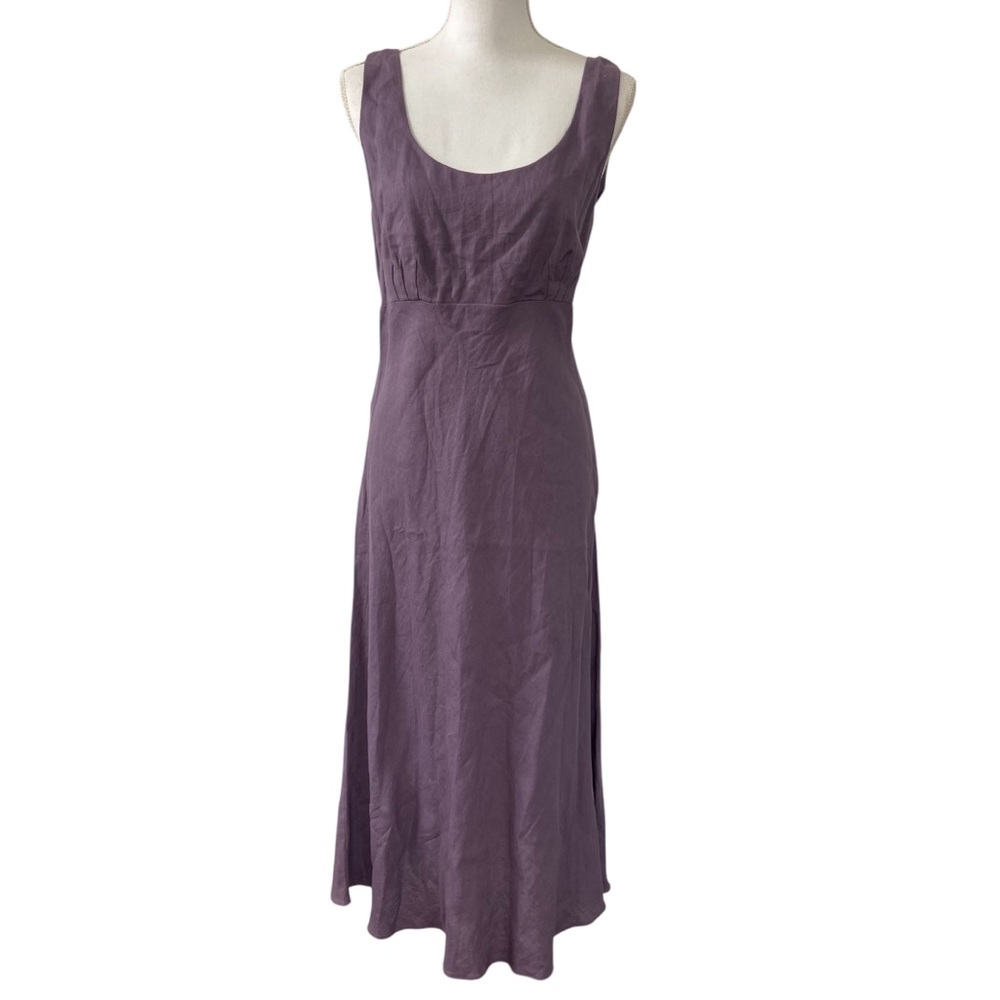 Long Tall Sally Purple Sleeveless Mid Calve Dress